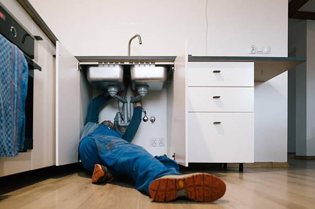 Professional Plumbing technician working in Gray, ME